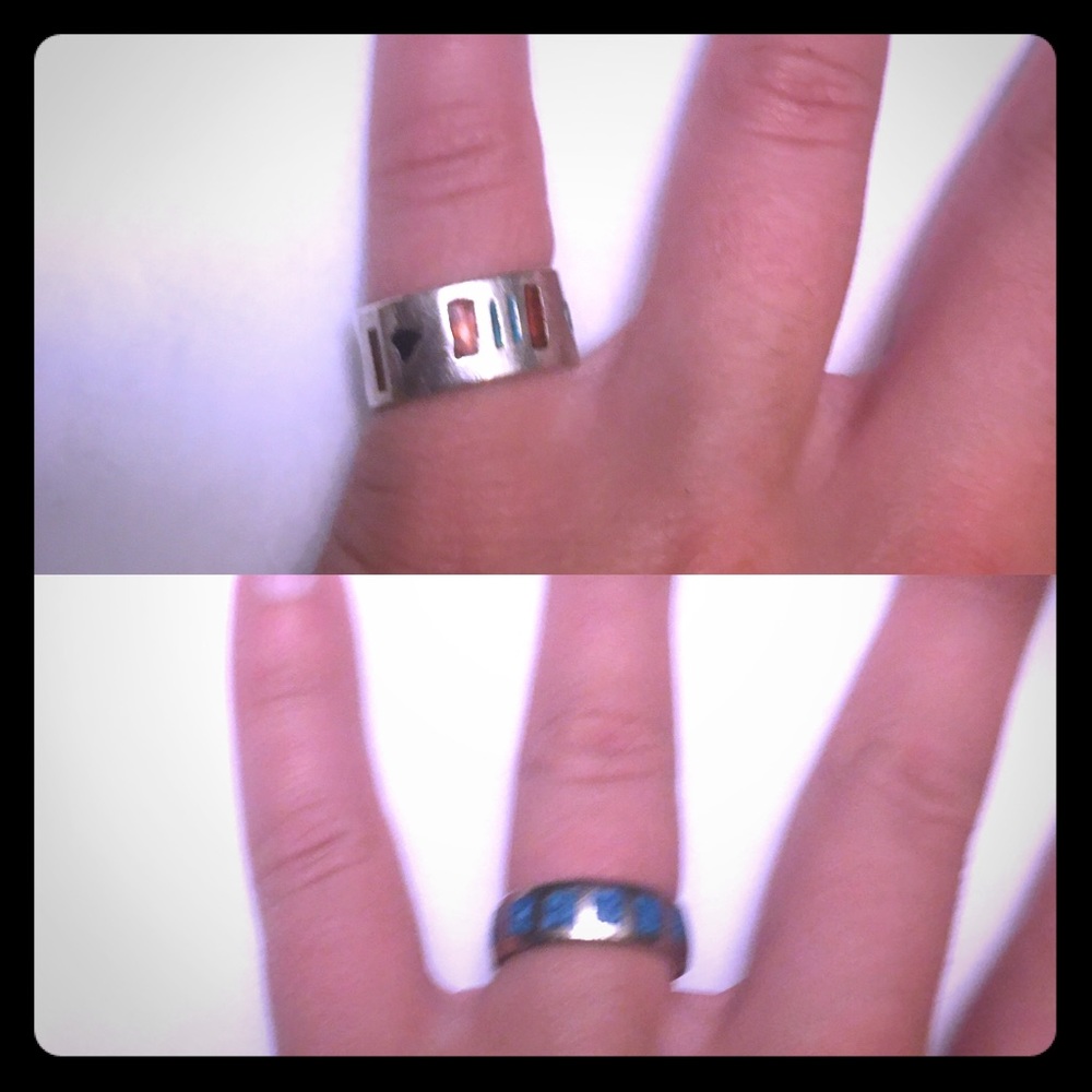 Two rings for different fingers sterling silver!